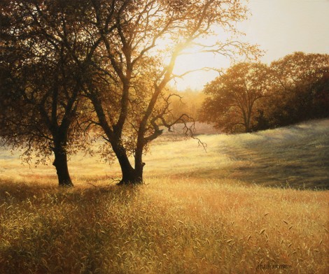 GOLD AT STEPHENS RANCH, 20×24  (sold)