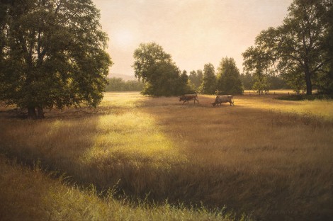 MORNING GRAZERS, 24×36 (sold)